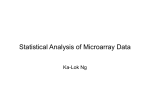 Statistical Analysis of Microarray Data