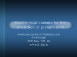 Biochemical markers for the prediction of preterm birth