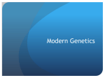 Modern Genetics