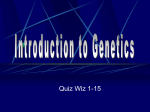 Genetics Quiz Wiz