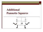 Additional Punnette Squares