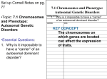 7.1 Chromosomes and Phenotype