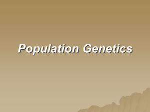 Population Genetics