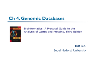 Ensembl - Internet Database Lab.