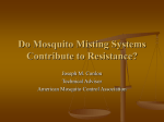 Do Mosquito Misting Systems Contribute to Resistance?