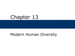 Chapter 13 Modern Human Diversity