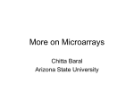 More on microarrays. (2/17)