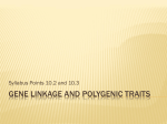 Gene Linkage and Polygenic Traits
