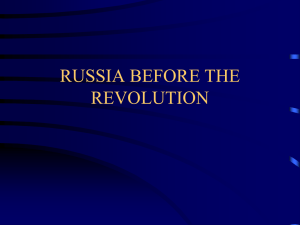 RUSSIA – A BACKGROUND