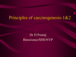 Principles of carcinogenesis-1