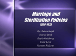 Marriage and Sterilization Policies - Hidden