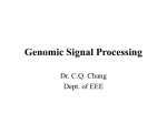 Genomic Signal Processing