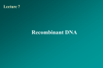 Cloning Restriction Fragments of Cellular DNA