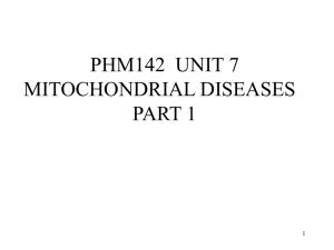 Mitochondrial dysfunction in neurodevelopmental disorders