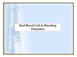 Red Blood Cell & Bleeding Disorders