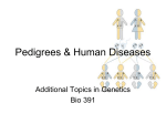 Pedigrees and Human Diseases - 2011