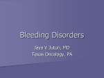 Bleeding Disorders