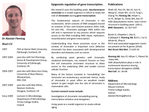 Epigenetic regulation of gene transcription. Publications