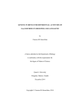 by Vanessa Di Gioacchino A thesis submitted to the Department of Biology