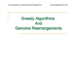 Greedy Algorithms And Genome Rearrangements