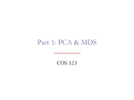 Part 1: PCA &amp; MDS COS 323