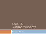 Famous Anthropologists