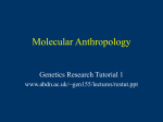Honours Genetics Research Tutorial
