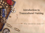 Introduction to Transcultural Nursing