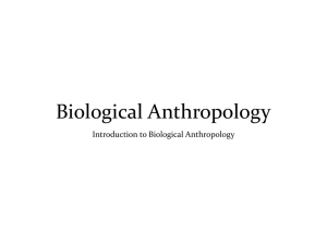 Introduction to Biological Anthropology