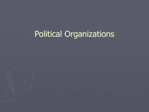 Political Organization and the Maintenance of Order