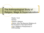 Religious Perspectives in Anthropology
