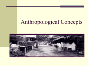 Anthropological Concepts