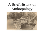 history of anthro pt 1