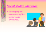 Social studies education