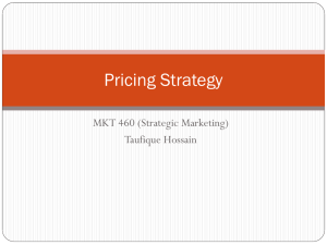 Pricing Strategy