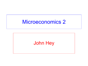 Lecture 11: Minimisation of cost and demand for factors