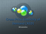 Cross Price Elasticity of Demand (XED)