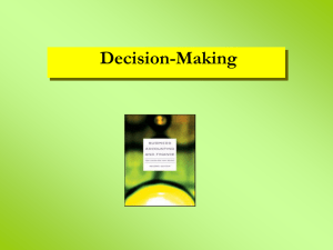 Decision Making