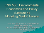 ENV 536: Environmental Economics and Policy (Lecture 4