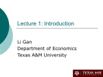 Lecture 1 - Economics