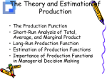 Chapter 7 The Theory and Estimation of Production