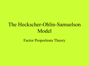 The Heckscher-Ohlin