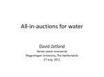 All-in-auctions for water