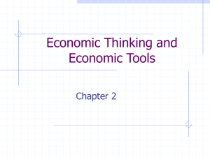 Economic Tools and Economic Thinking