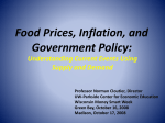 Food Prices, Inflation, and Government Policy: