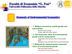 Economia Politica dell'Ambiente