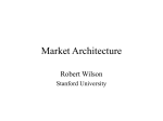 Market Architecture - Market Design Inc.