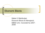 Ekonomi Bisnis - Gunadarma University