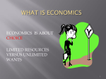 WHAT IS ECONOMICS