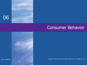 Consumer Behavior - Mount Saint Mary College